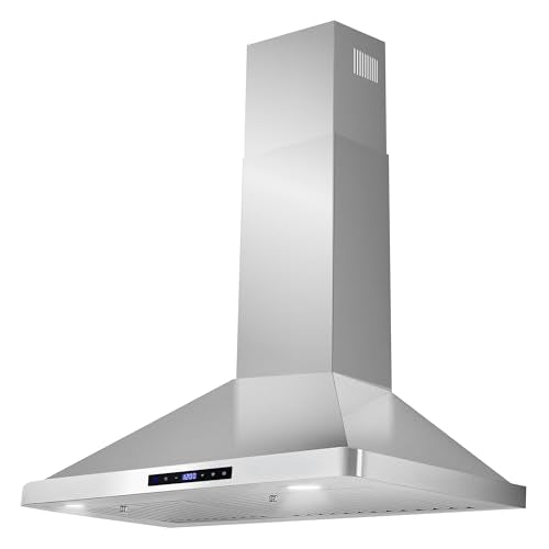 30 in. Collection 380 CFM Ducted Wall Mount Range Hood, Touch Controls, LED Lights, Stainless Steel