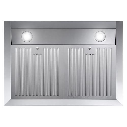 29.5 in. Ducted Under Cabinet Range Hood, Kitchen Over Stove Vent, 3-Speed Fan, Permanent Filters, LED Lights in Stainless Steel, 30 inch