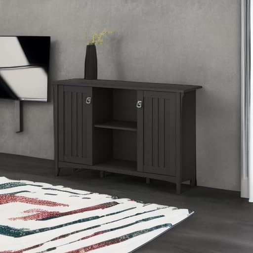 Salinas Accent Storage Cabinet with Doors in Vintage Black