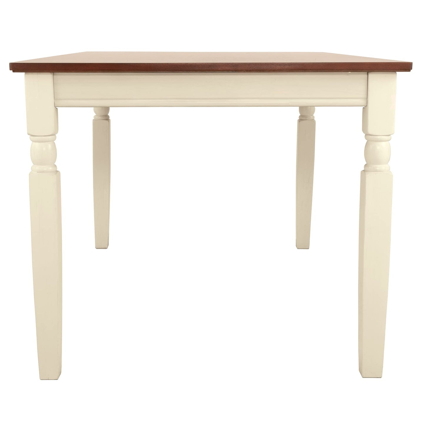 Whitesburg Cottage Dining Table, Seats up to 6, Brown & Antique White