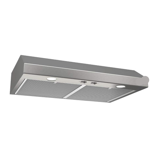 Glacier 42-inch Under-Cabinet 4-Way Convertible Range Hood with 2-Speed Exhaust Fan and Light, 300 Max Blower CFM, Stainless Steel