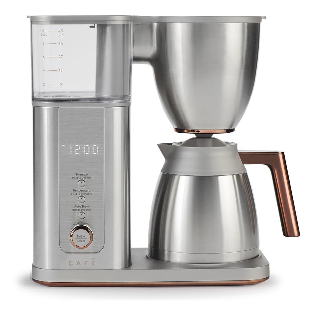 Specialty Drip Coffee Maker | 10-Cup Insulated Thermal Carafe | WiFi Enabled Voice-to-Brew Technology | Smart Home Kitchen Essentials Stainless Steel