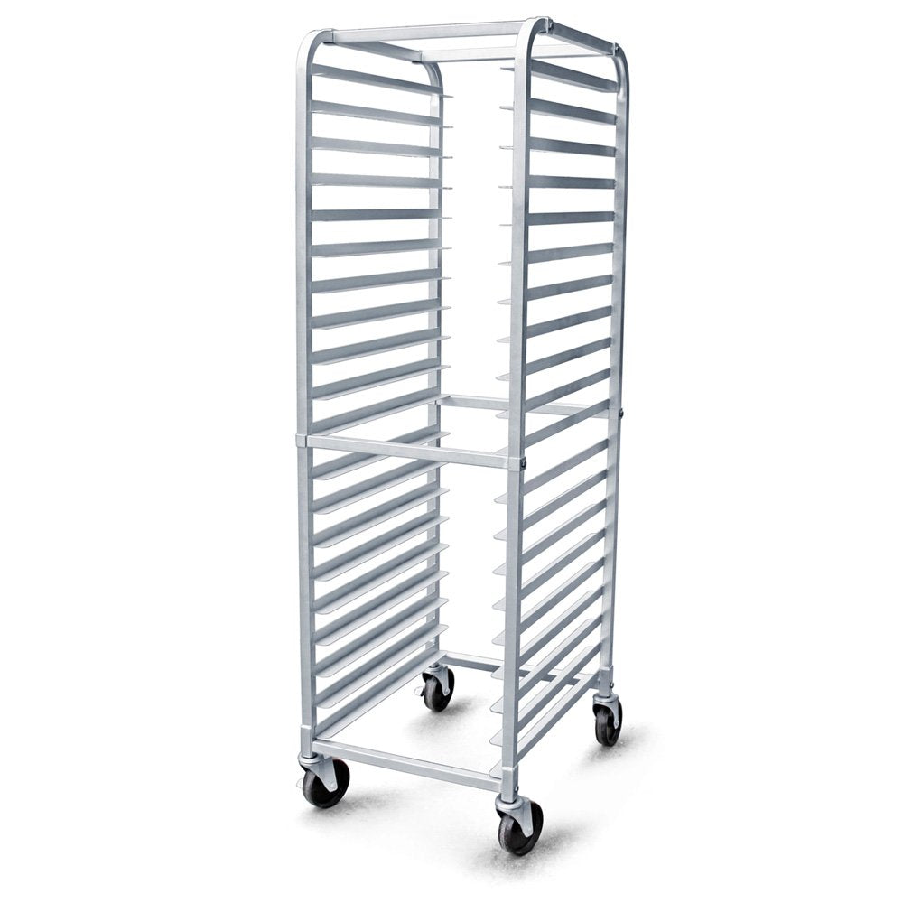 Commercial-Grade Aluminum with Brake Wheels (69" 20-Tier)