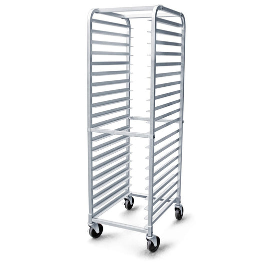 Commercial-Grade Aluminum with Brake Wheels (69" 20-Tier)