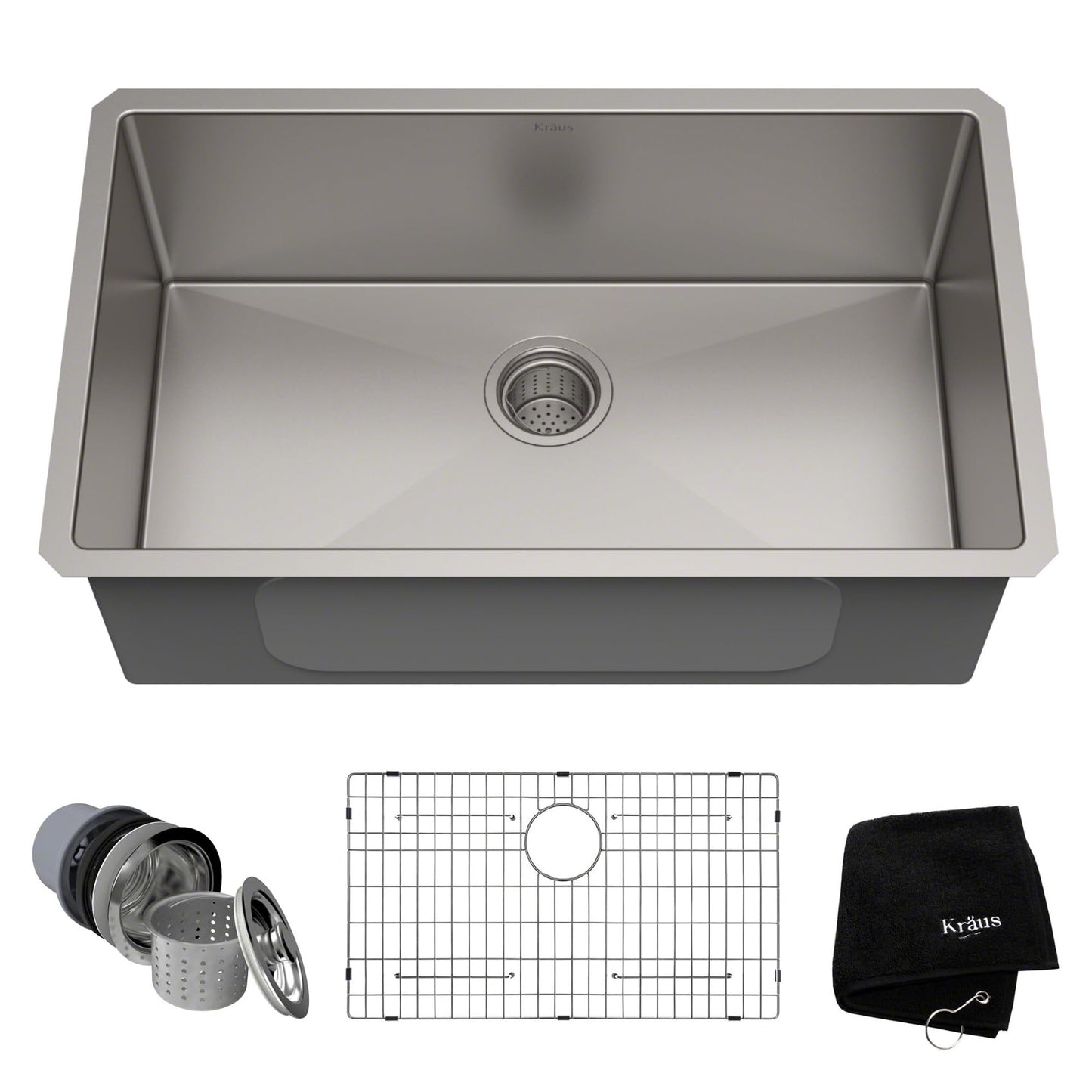 30 -inch Undermount Single Bowl 16 Gauge Stainless Steel Kitchen Sink