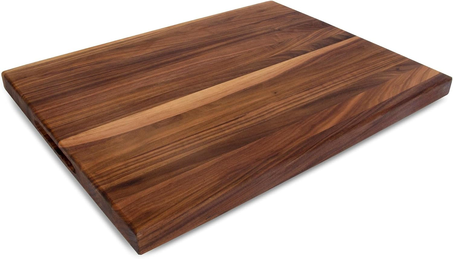 Block R-Board Reversible Wood Cutting Board, 24"x18"x1.5", Walnut