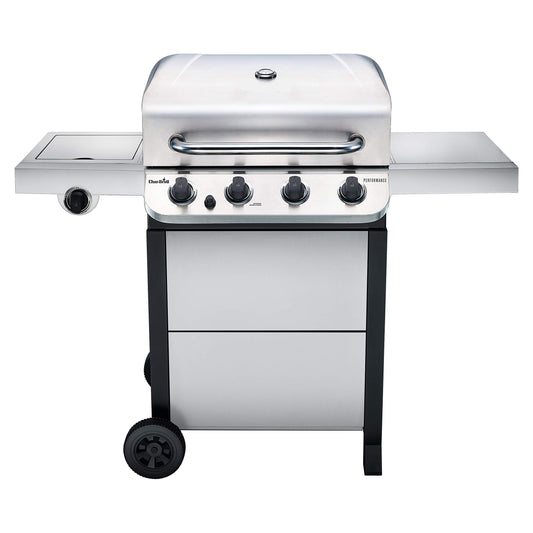 Performance Series Convective 4-Burner with Side Burner Cart Propane Gas Stainless Steel Grill - 463377319